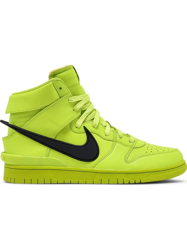 Кроссовки Nike Dunk High x AMBUSH 'Flash Lime' — изображение 1 из 10, желтый