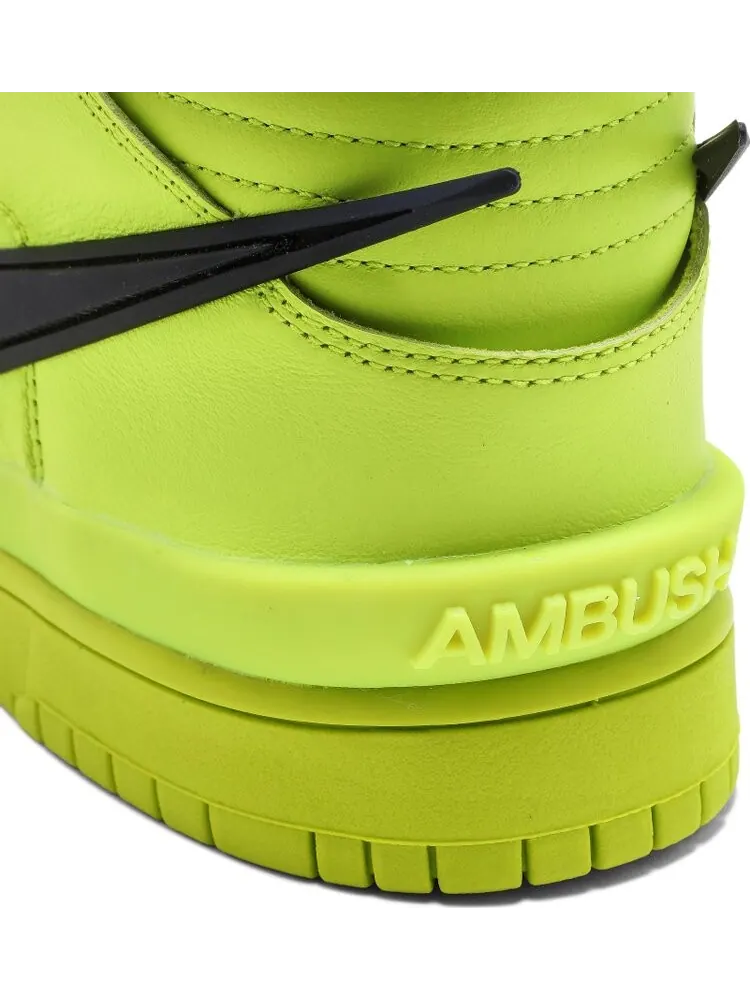 Кроссовки Nike Dunk High x AMBUSH 'Flash Lime' — изображение 10 из 10, желтый