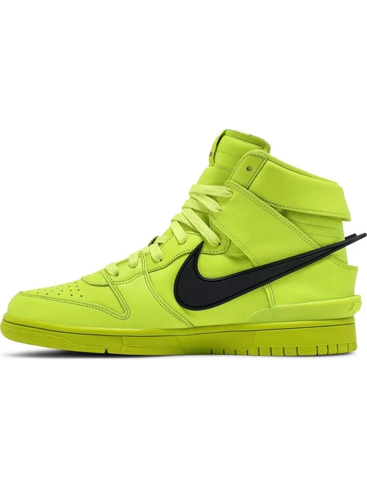 Кроссовки Nike Dunk High x AMBUSH 'Flash Lime' — изображение 3 из 10, желтый