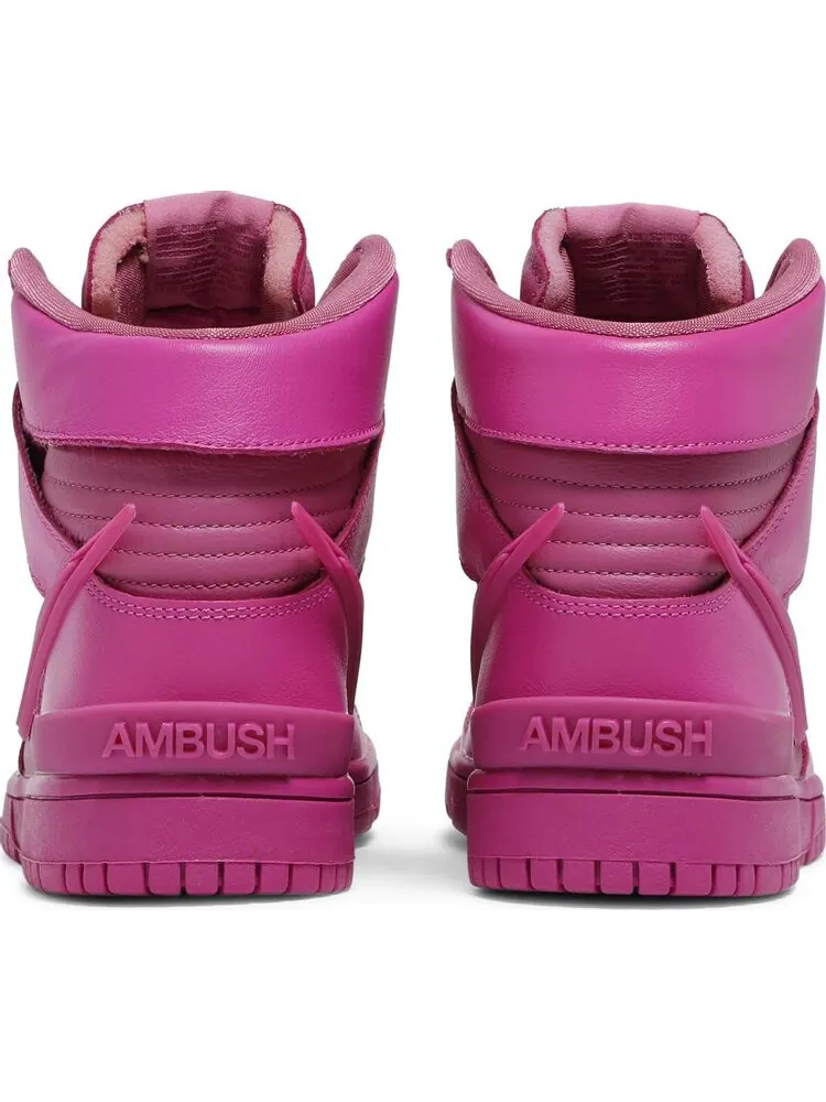 Кроссовки Nike Dunk High x AMBUSH 'Cosmic Fuchsia' — изображение 6 из 8, розовый