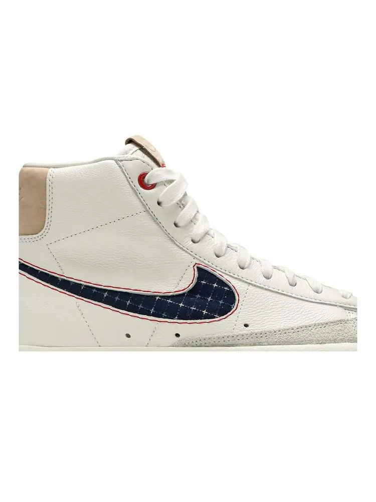 Кроссовки Nike Denham x Blazer Mid Sail — изображение 2 из 5, голубой