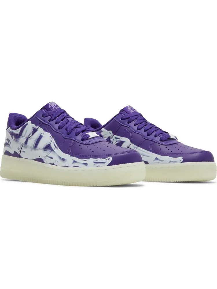 Кроссовки Nike Air Force 1 Low 'Purple Skeleton' — изображение 8 из 10, фиолетовый