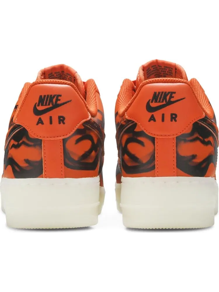 Кроссовки Nike Air Force 1 Low 'Orange Skeleton' — изображение 6 из 8, оранжевый
