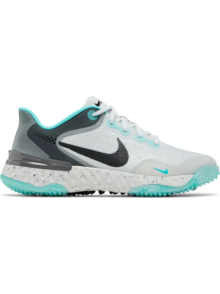 Кроссовки Nike Wmns Alpha Huarache Elite 3 Turf 'Photon Dust Dynamic Turquoise' — изображение 1 из 8, серый