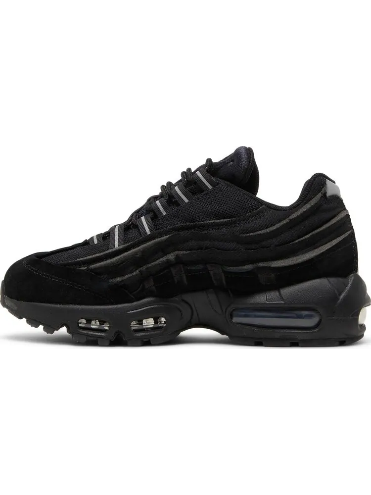 Кроссовки Nike Comme des Garçons x Air Max 95 'Black' — изображение 3 из 8, черный