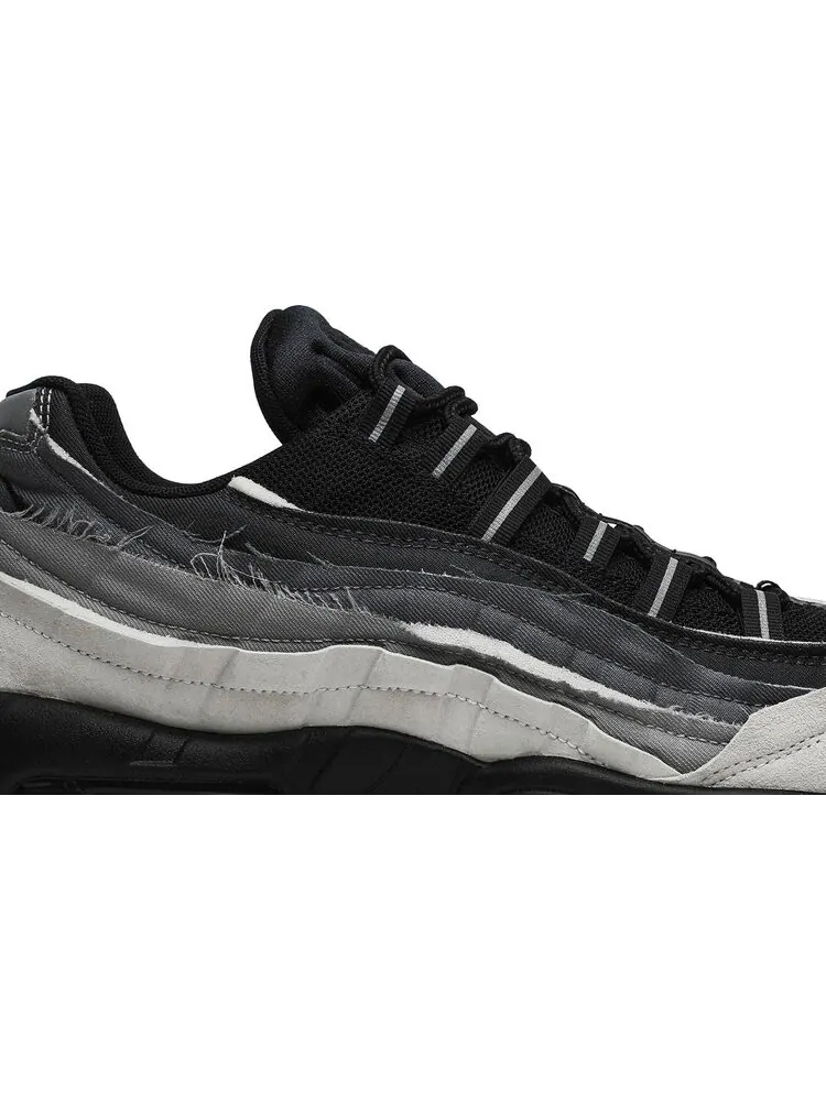 Кроссовки Nike Comme des Garçons x Air Max 95 'Grey' — изображение 2 из 8, серый