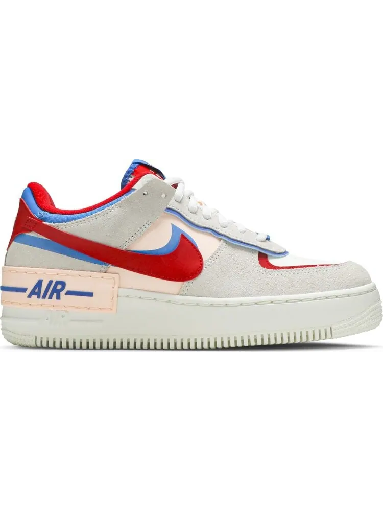Кроссовки Nike Wmns Air Force 1 Shadow 'Sail Royal Red' — изображение 1 из 8, коричневый