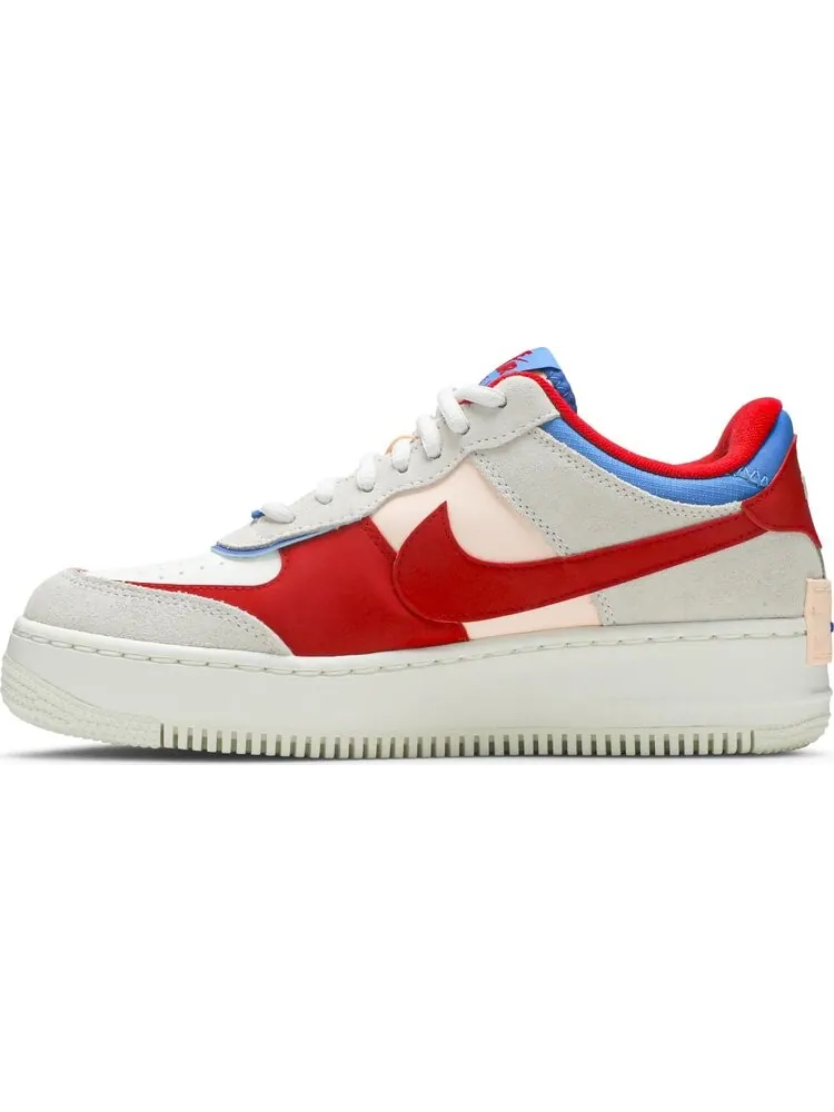 Кроссовки Nike Wmns Air Force 1 Shadow 'Sail Royal Red' — изображение 3 из 8, коричневый