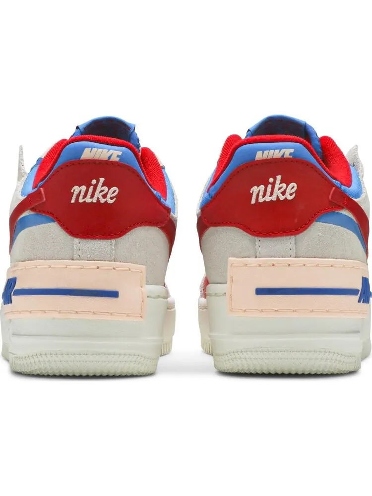 Кроссовки Nike Wmns Air Force 1 Shadow 'Sail Royal Red' — изображение 6 из 8, коричневый