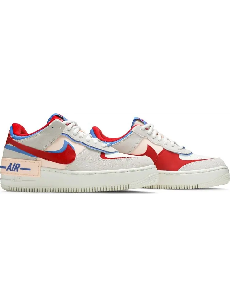 Кроссовки Nike Wmns Air Force 1 Shadow 'Sail Royal Red' — изображение 8 из 8, коричневый