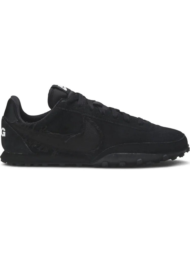 Кроссовки Nike Comme des Garçons x Waffle Racer 'Black' — изображение 1 из 8, черный