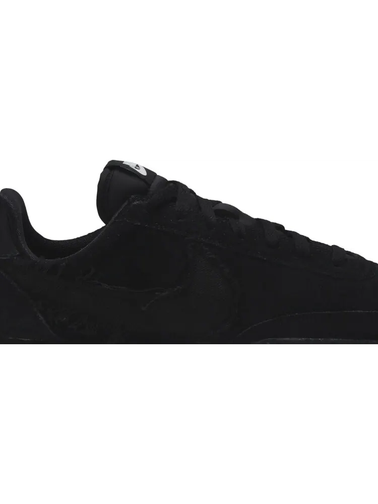 Кроссовки Nike Comme des Garçons x Waffle Racer 'Black' — изображение 2 из 8, черный