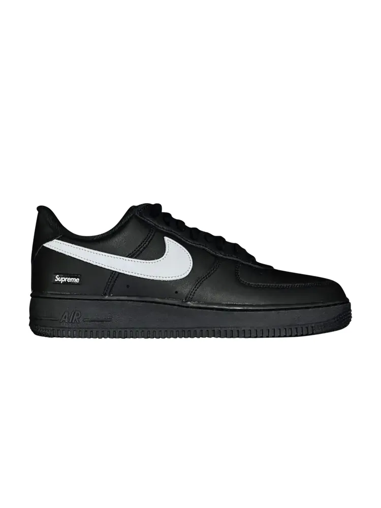 Кроссовки Nike Supreme x Air Force 1 Low 'Box Logo - Black White' — изображение 1 из 1, черный/белый/черный