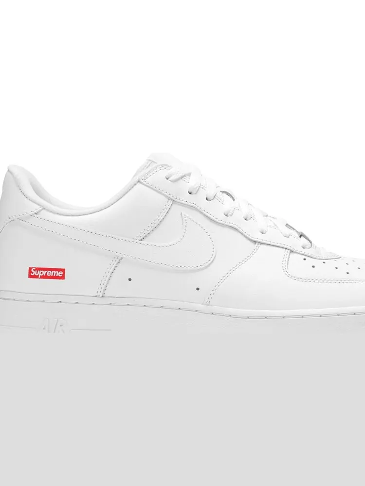Кроссовки Nike Air Force 1 Low 'Supreme Box Logo' White — изображение 2 из 9, белый