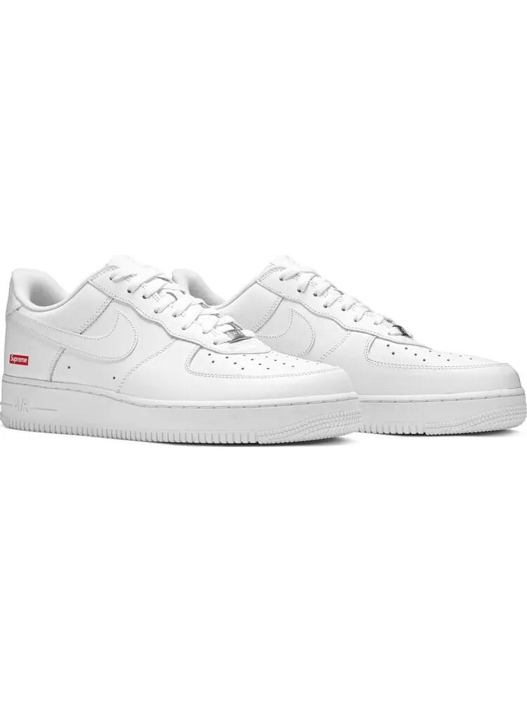 Кроссовки Nike Air Force 1 Low 'Supreme Box Logo' White — изображение 8 из 9, белый