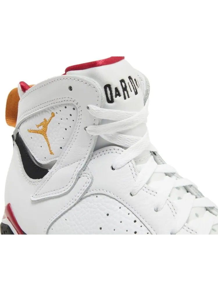 Кроссовки Air Jordan 7 Retro Cardinal 2022 — изображение 9 из 10, белый