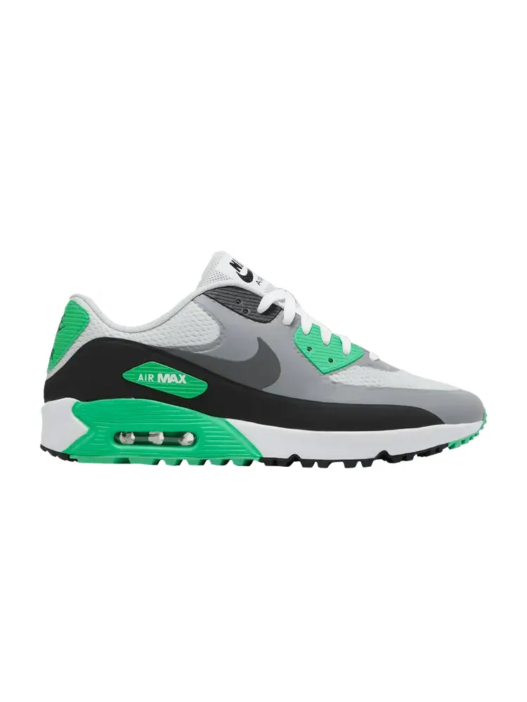 Кроссовки Nike Air Max 90 Golf 'White Flash Lime' — изображение 1 из 9, белый/черный//серый