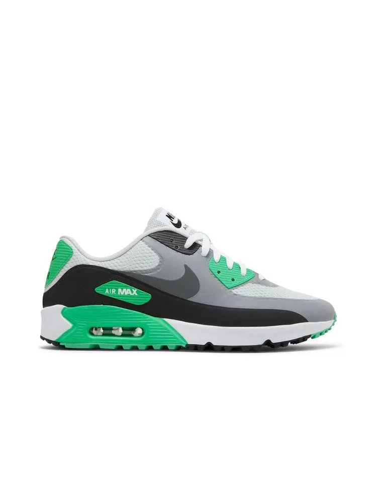 Кроссовки Nike Air Max 90 Golf 'White Flash Lime' — изображение 2 из 9, белый/черный//серый