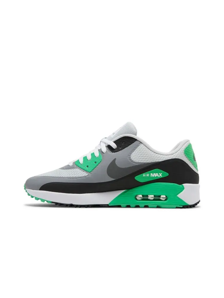 Кроссовки Nike Air Max 90 Golf 'White Flash Lime' — изображение 4 из 9, белый/черный//серый