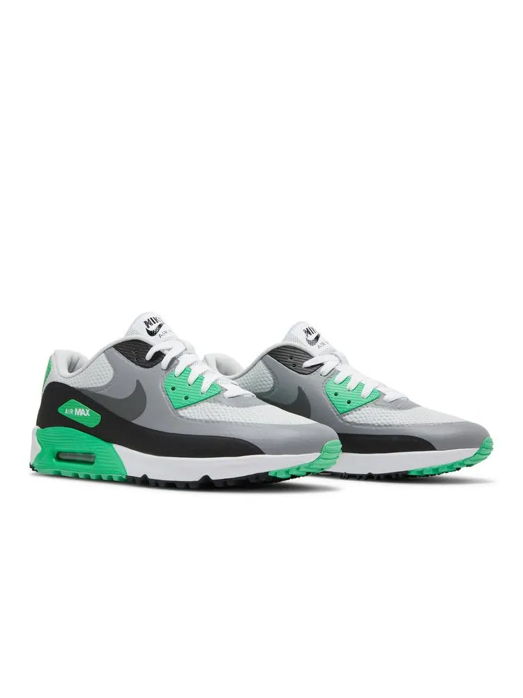 Кроссовки Nike Air Max 90 Golf 'White Flash Lime' — изображение 9 из 9, белый/черный//серый