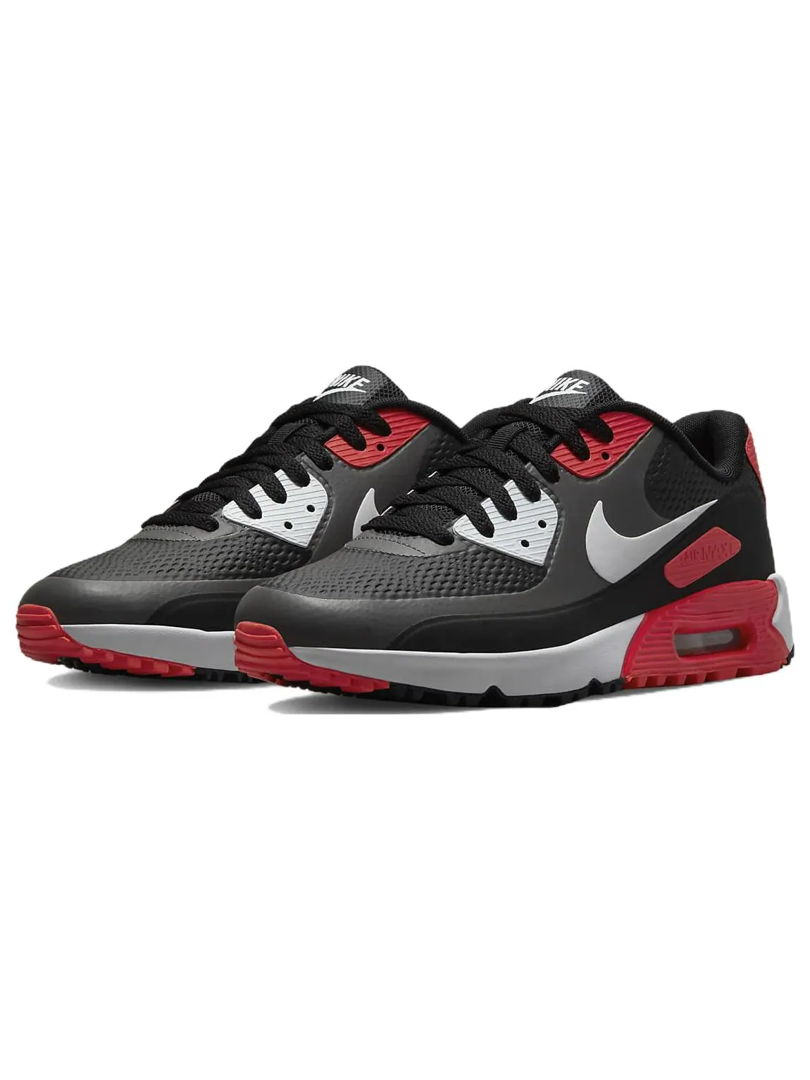 Кроссовки Nike Air Max 90 Golf Black/Infrared — изображение 3 из 6, серый