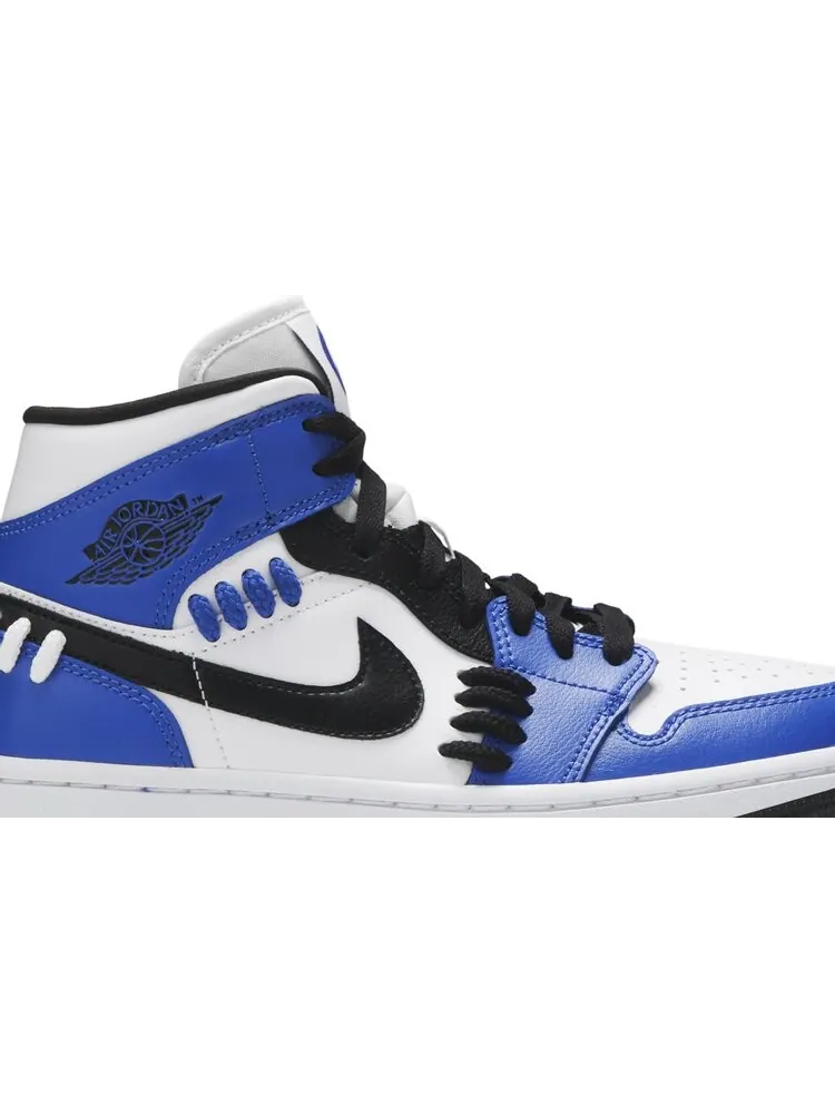 Кроссовки Wmns Air Jordan 1 Mid Sisterhood — изображение 2 из 8, синий