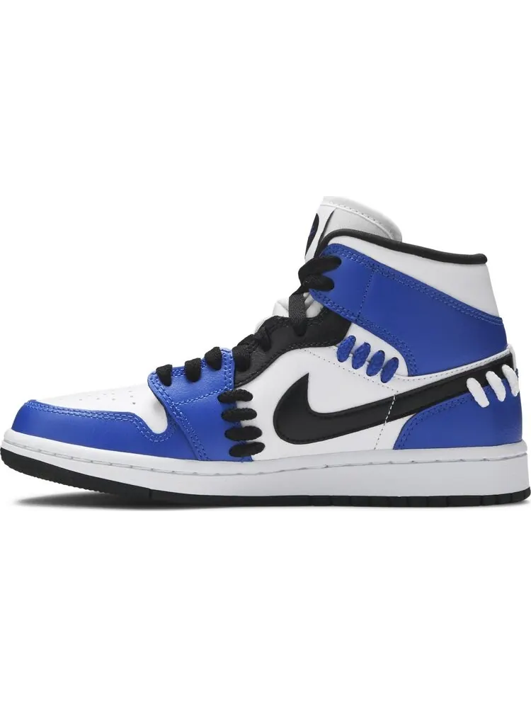 Кроссовки Wmns Air Jordan 1 Mid Sisterhood — изображение 3 из 8, синий