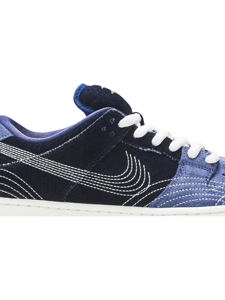 Кроссовки Nike Dunk Low Pro PRM SB 'Sashiko Pack' — изображение 2 из 8, синий