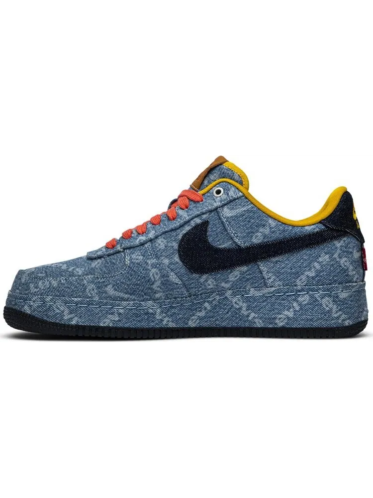 Кроссовки Nike Levi's x Nike By You x Air Force 1 Low 'Exclusive Denim' — изображение 3 из 8, мульти