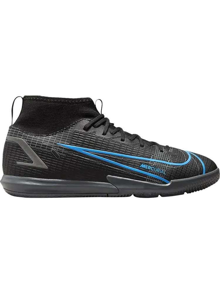 Кроссовки Nike Mercurial Superfly 8 Academy IC GS 'Black Photo Blue' — изображение 1 из 1, черный