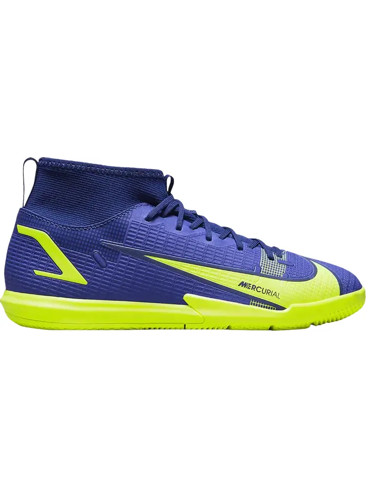 Кроссовки Nike Mercurial Superfly 8 Academy IC GS 'Lapis Volt' — изображение 1 из 1, синий