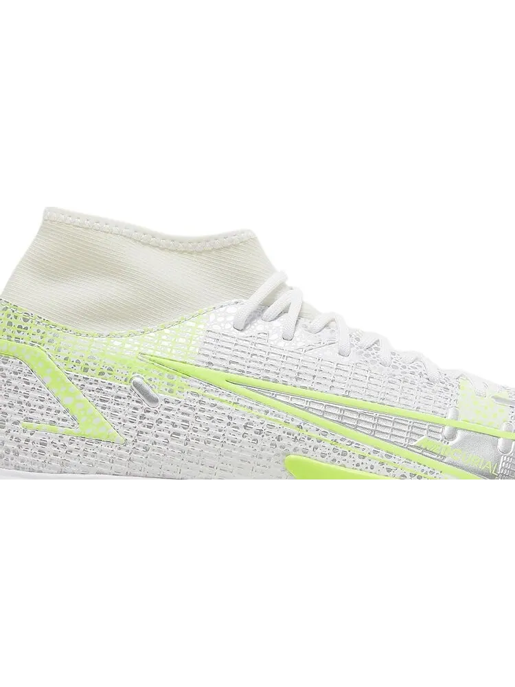 Кроссовки Nike Mercurial Superfly 8 Academy TF 'Metallic Silver Volt' — изображение 2 из 8, белый