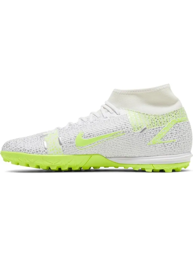 Кроссовки Nike Mercurial Superfly 8 Academy TF 'Metallic Silver Volt' — изображение 3 из 8, белый