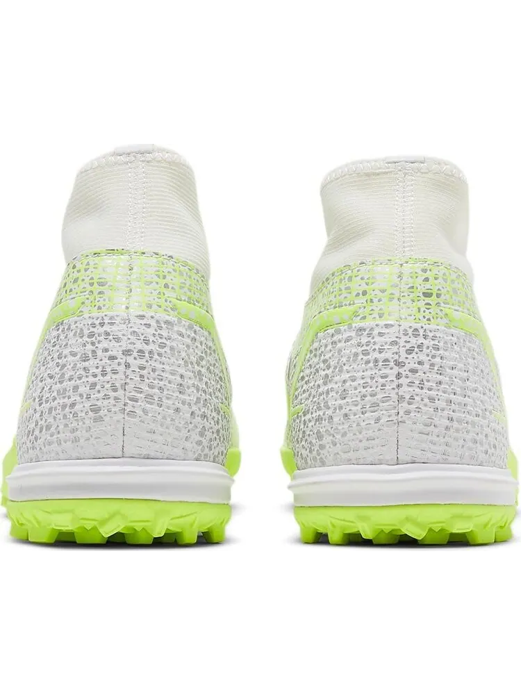 Кроссовки Nike Mercurial Superfly 8 Academy TF 'Metallic Silver Volt' — изображение 6 из 8, белый