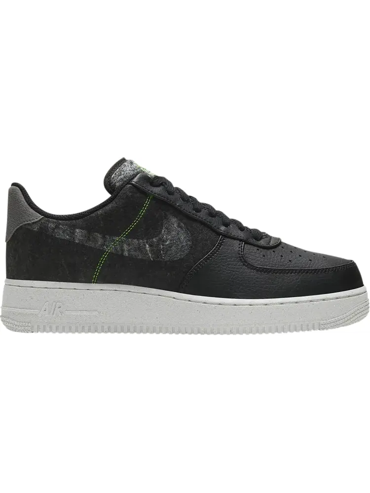 Кроссовки Nike Air Force 1 '07 LV8 'Recycled Wool Pack - Black Electric Green' — изображение 1 из 1, черный