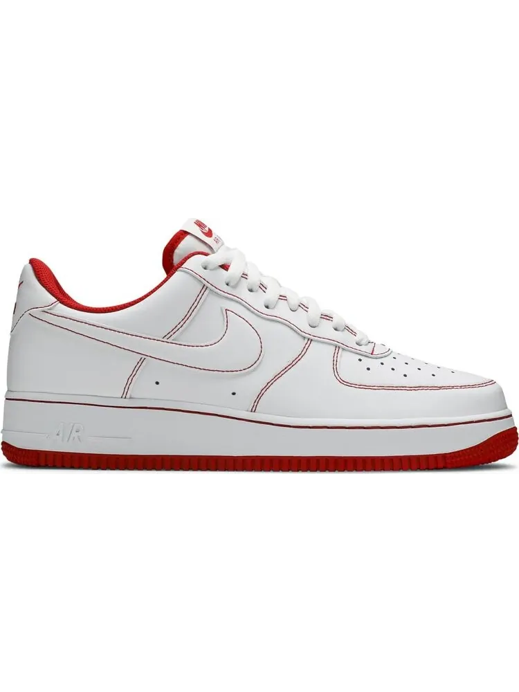 Кроссовки Nike Air Force 1 '07 'Contrast Stitch - White University Red' — изображение 1 из 8, белый