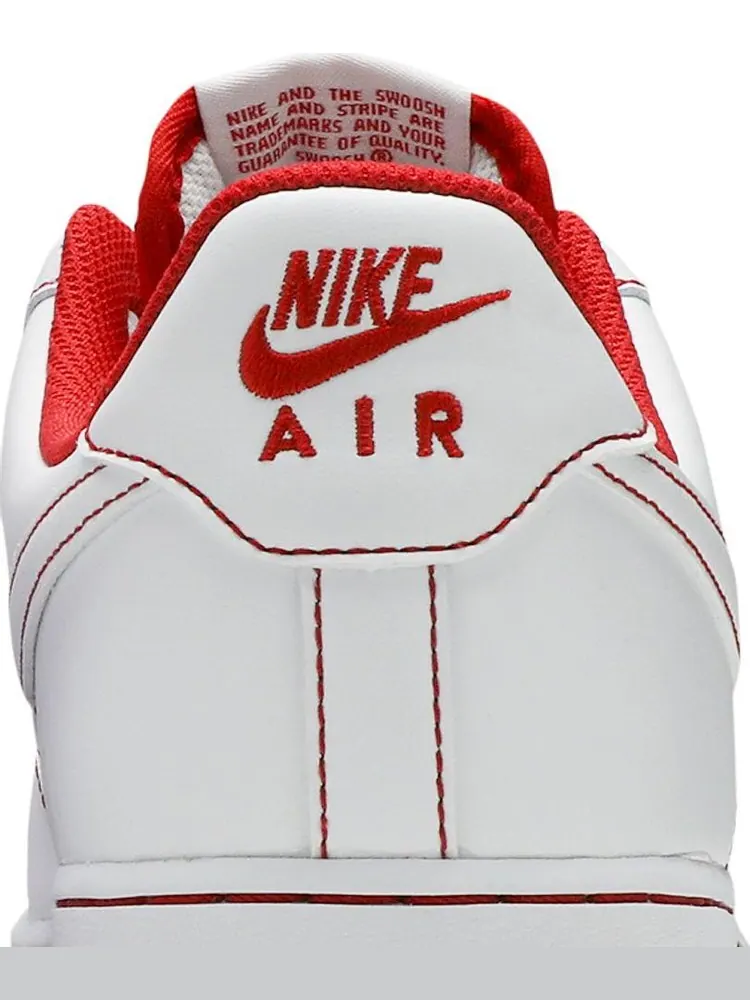 Кроссовки Nike Air Force 1 '07 'Contrast Stitch - White University Red' — изображение 7 из 8, белый