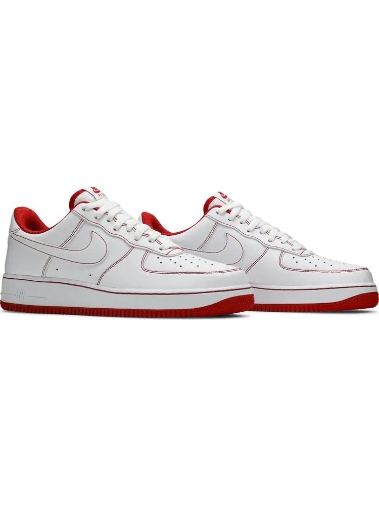 Кроссовки Nike Air Force 1 '07 'Contrast Stitch - White University Red' — изображение 8 из 8, белый