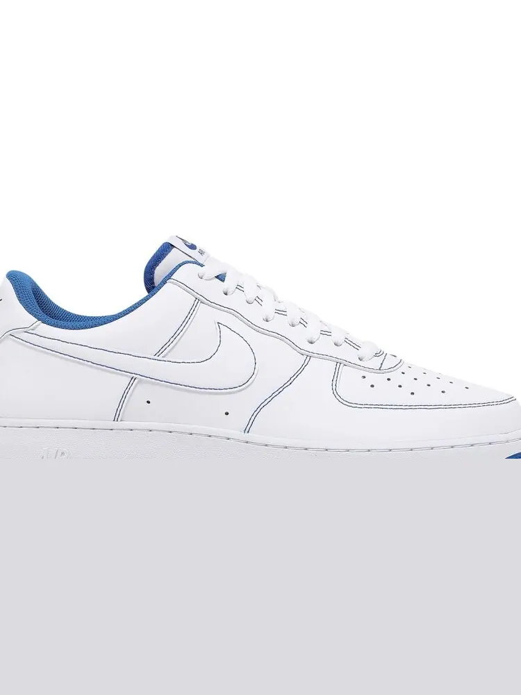 Кроссовки Nike Air Force 1 '07 'Contrast Stitch - White Game Royal' — изображение 2 из 8, белый