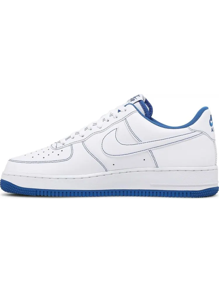 Кроссовки Nike Air Force 1 '07 'Contrast Stitch - White Game Royal' — изображение 3 из 8, белый