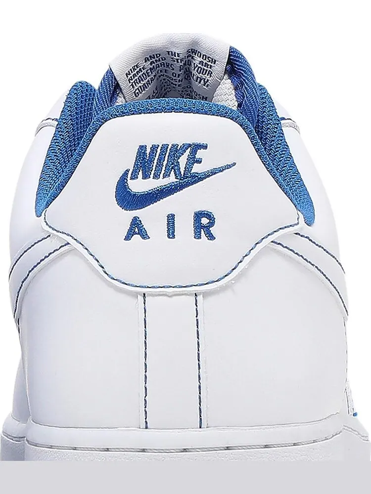 Кроссовки Nike Air Force 1 '07 'Contrast Stitch - White Game Royal' — изображение 7 из 8, белый