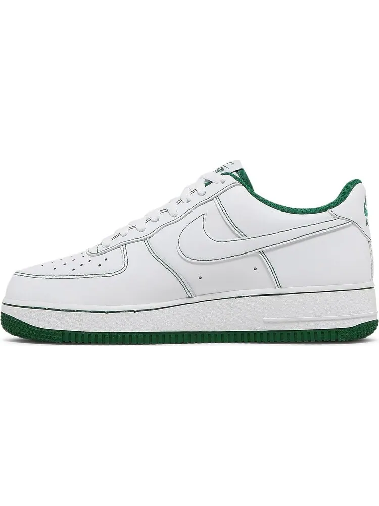 Кроссовки Nike Air Force 1 '07 'Contrast Stitch - White Pine Green' — изображение 3 из 8, белый