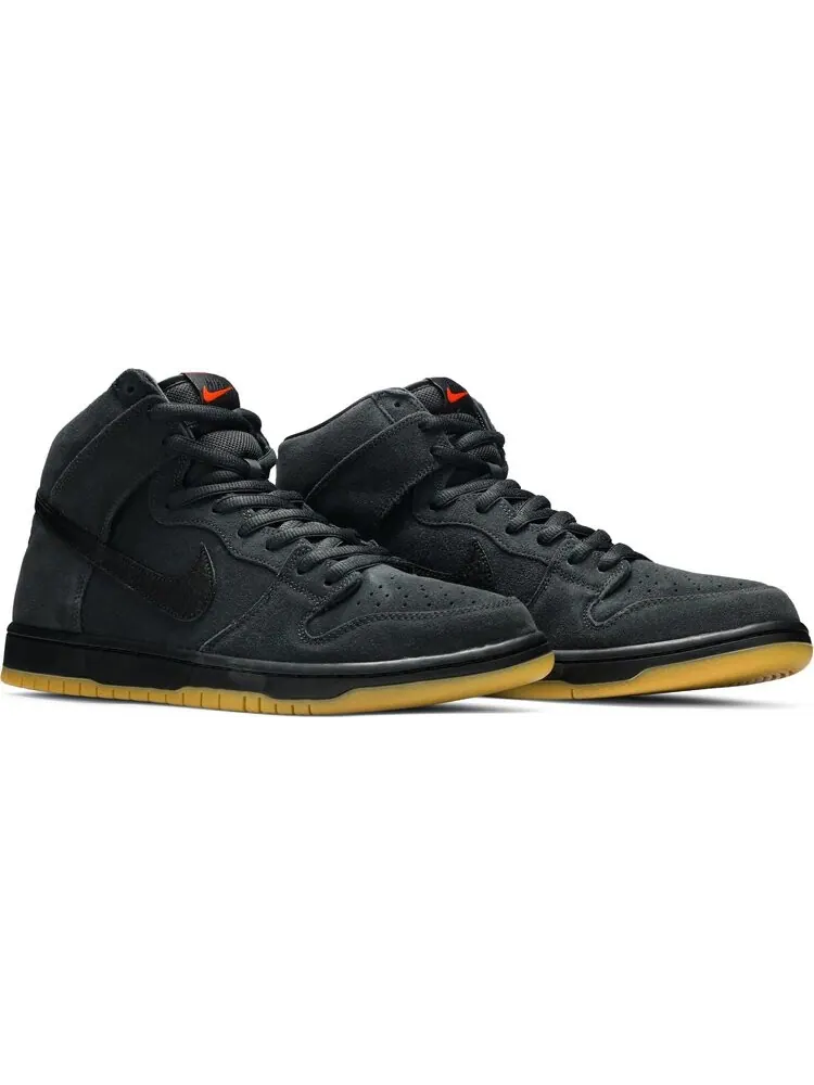 Кроссовки Nike Dunk High Pro ISO SB 'Orange Label - Dark Smoke Grey' — изображение 8 из 8, черный