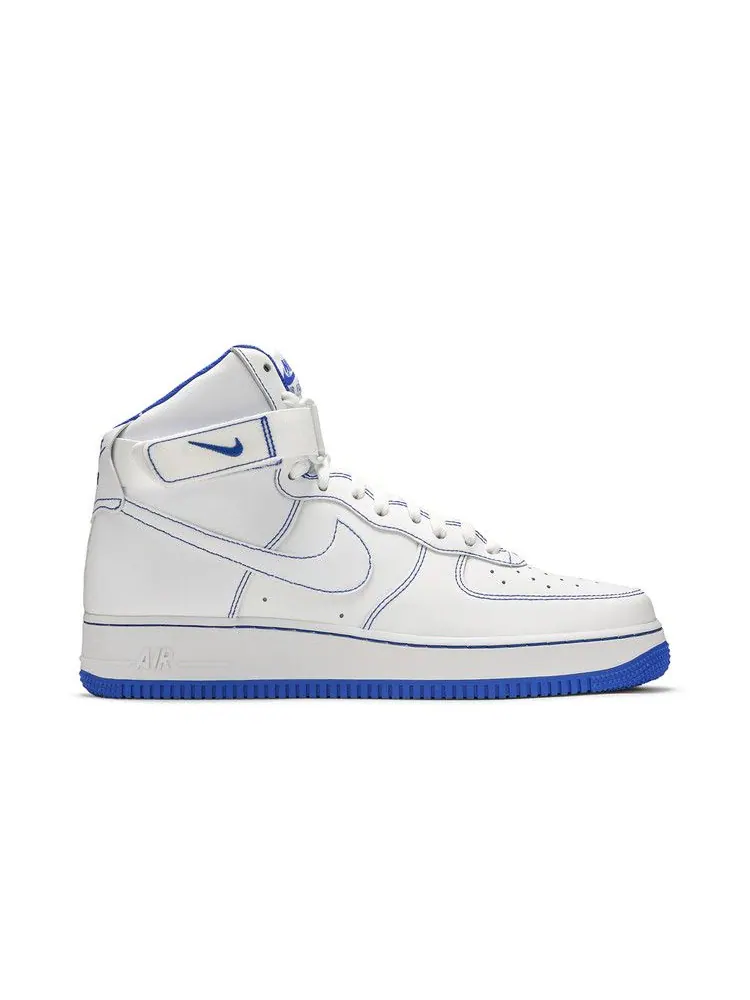 Кроссовки Nike Air Force 1 High 'Royal Blue' — изображение 2 из 9, белый/синий