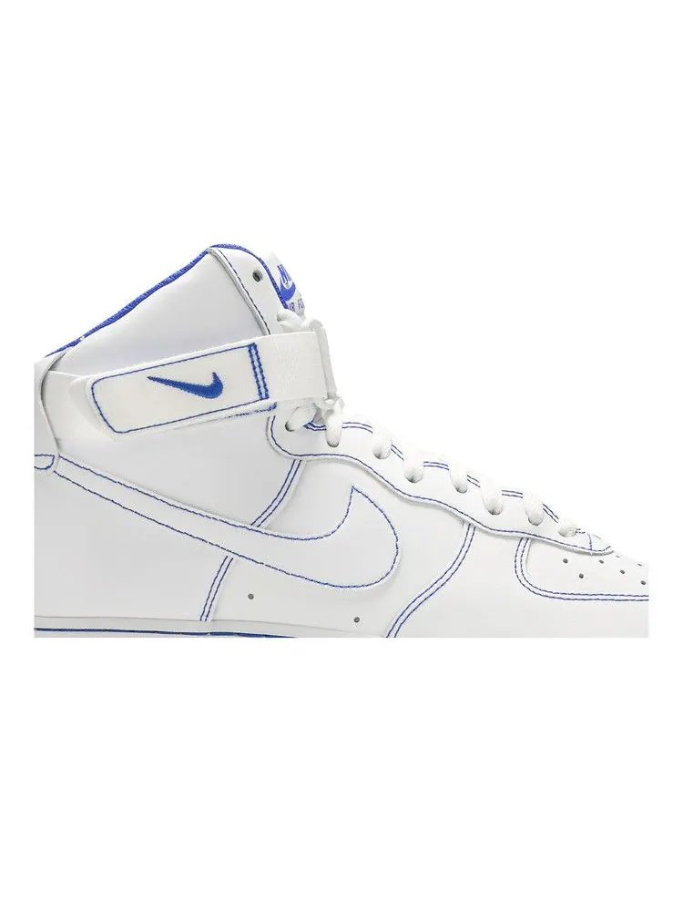 Кроссовки Nike Air Force 1 High 'Royal Blue' — изображение 3 из 9, белый/синий