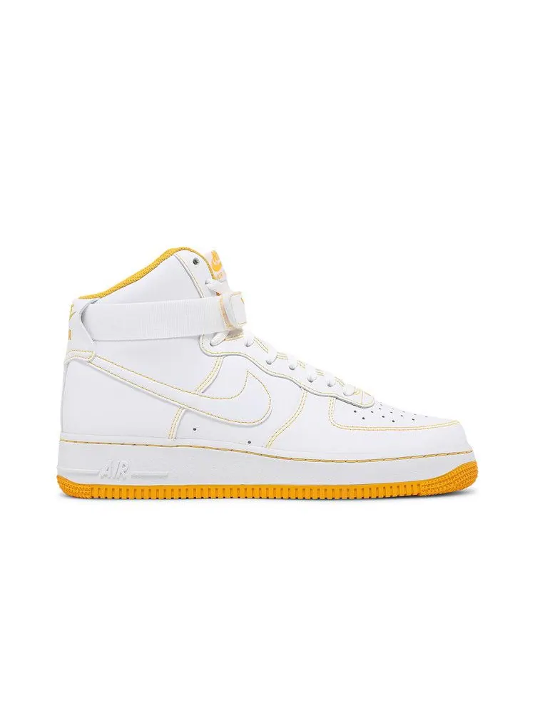 Кроссовки Nike Air Force 1 High '07 'Laser Orange' — изображение 2 из 9, белый/белый/оранжевый