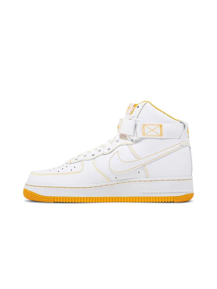 Кроссовки Nike Air Force 1 High '07 'Laser Orange' — изображение 4 из 9, белый/белый/оранжевый