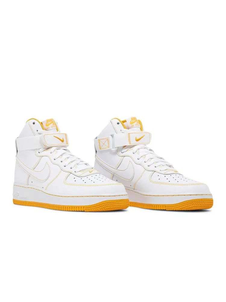 Кроссовки Nike Air Force 1 High '07 'Laser Orange' — изображение 9 из 9, белый/белый/оранжевый