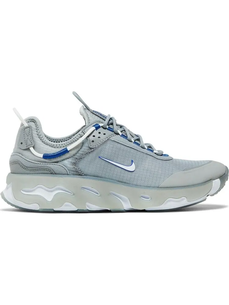 Кроссовки Nike React Live 'Light Smoke Grey Hyper Royal' — изображение 1 из 8, серый