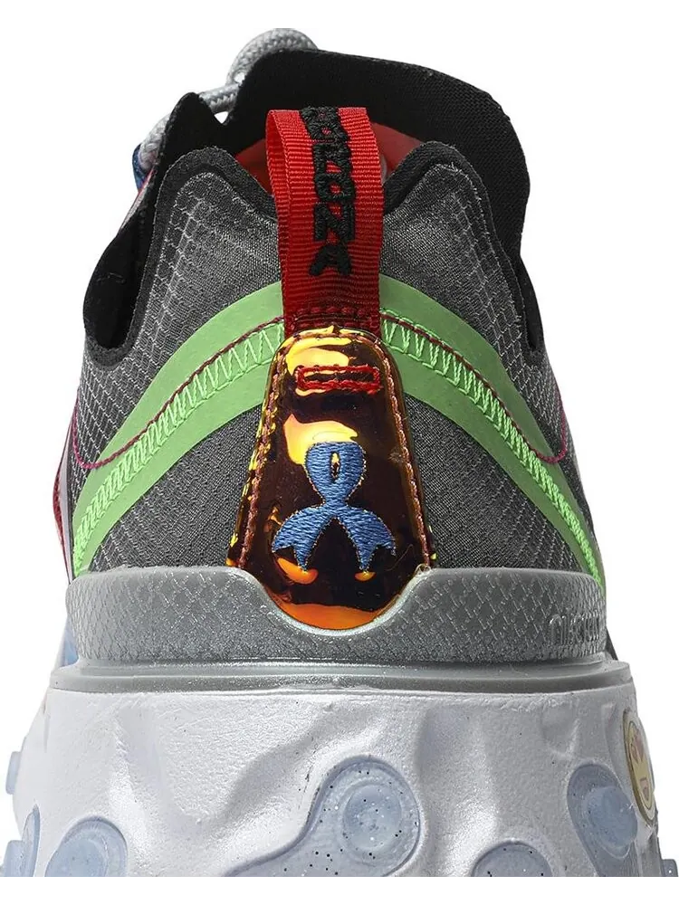 Кроссовки Nike React Element 55 'Doernbecher' 2019 — изображение 7 из 8, оранжевый